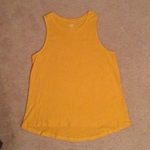 Old Navy Women’s Mustard High-Low Muscle Tank